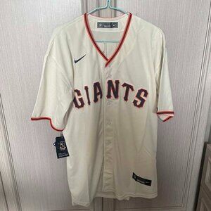 San Francisco Giants Brandon Crawford Nike Cream #35 Jersey